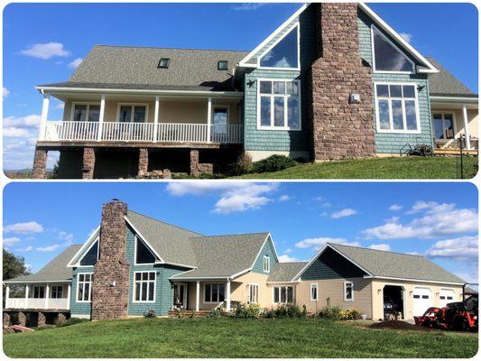 Vinyl Siding, Soffit, Porch Posts and Railing