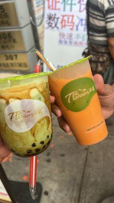 Brown Sugar Matcha(22oz) Thai Ice Tea