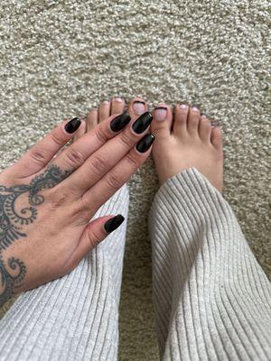 Gel mani and pedi