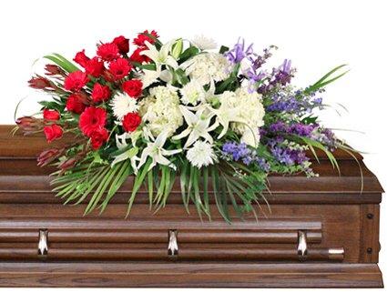 BRAVE SOLDIER
CASKET SPRAY tribute arrangement