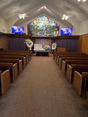 This is one of the chapels in Altadena that we have available.