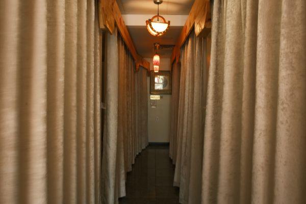 A calm, clean and quiet atmosphere for your wellness treatment.