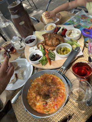 Turkish breakfast spread