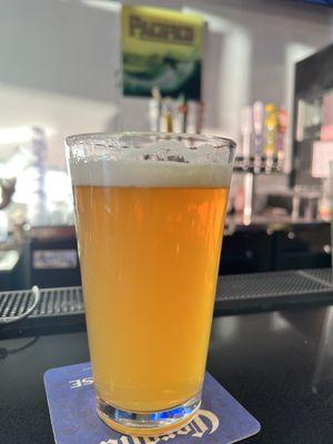 A delicious Hazy beer on tap