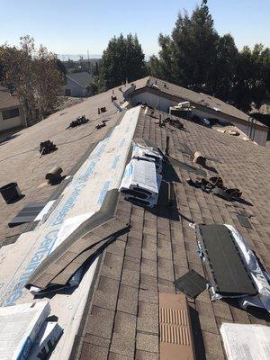 New roof on 6 unit condo in Arleta Ca