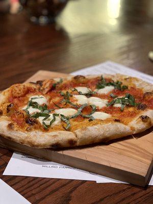 Margarita Pizza in the new brick oven