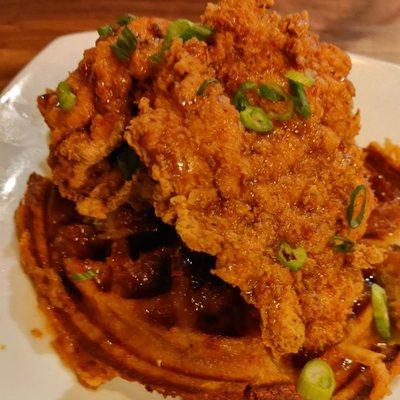 Chicken and waffles