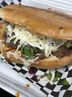 Torta with your choice of meat