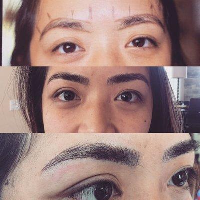 Naturally fuller brows is key to a more youthful image for this momma.