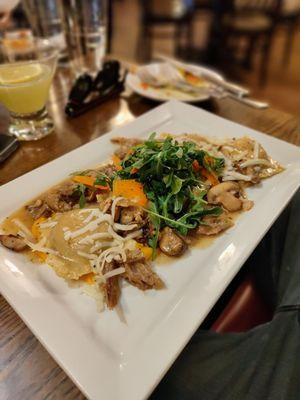 Duck ravioli