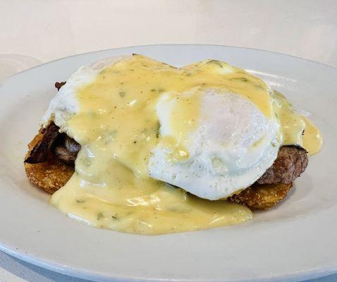 Egg - Poached carne asada eggs Benedict