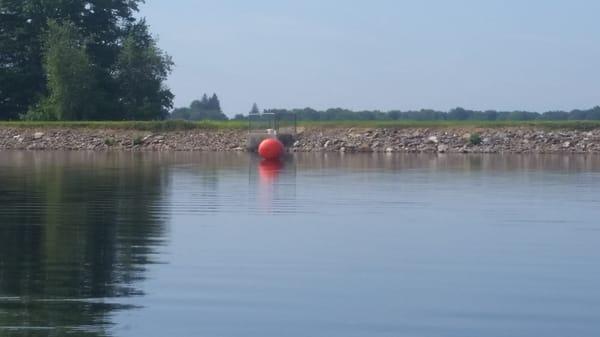 Divide between Middle and Lower Bolton Lake.