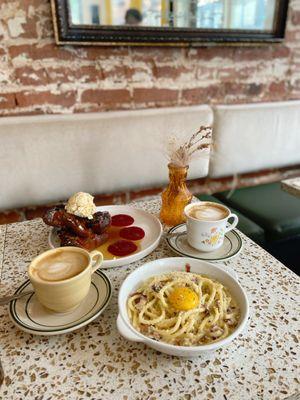 Carbonara, Pain Perdu, Cappuccino