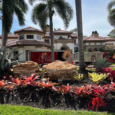 Beautiful landscape design and maintenance project completed in Naples, FL