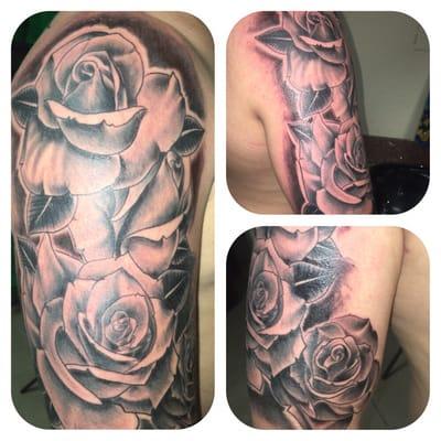 Free hand roses