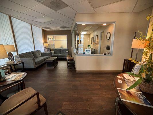 Reception/Waiting area of Danville clinic