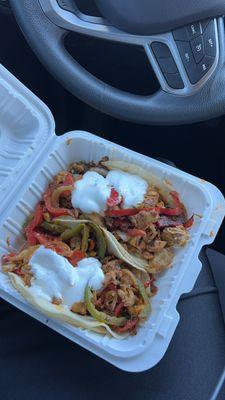 Chicken or Stake Fajitas Taco  Muchas Gracias Mexican Food Vancouver, WA