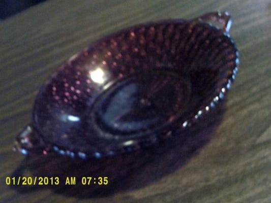 RED CANDY DISH $4.00