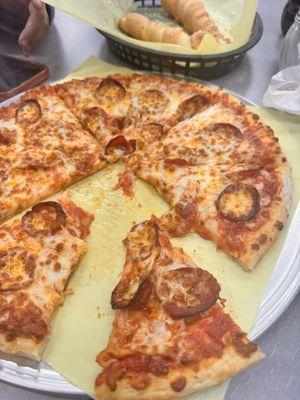 Pepperoni Pizza, Bread Twist,