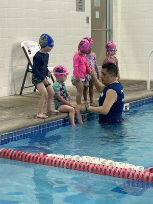 Instructor with kids