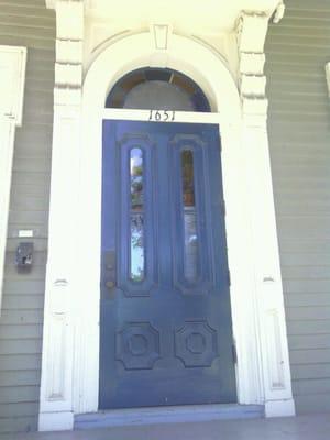 The front door.