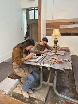 Branding our cutting boards