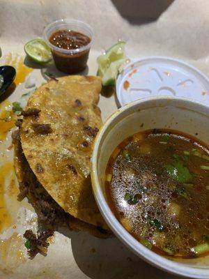 Birria tacos