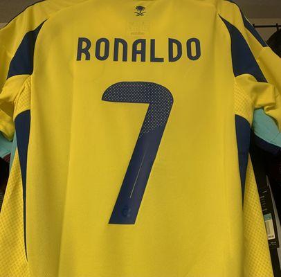 OFFICIAL REPLICA-
AL NASSAR JERSEY. RONALDO #7