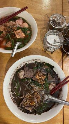 Boat noodle and yen ta four