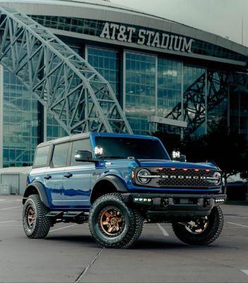 Photo shoot after bronco was washed