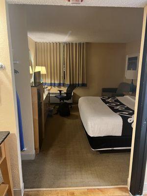 Picture of King Suite (non-smoking, like all their rooms are) main area of room