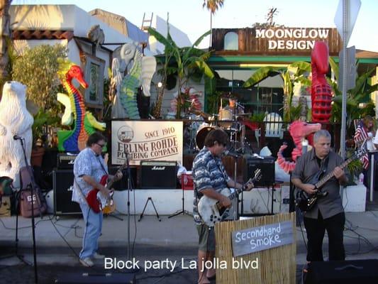 Bird Rock bloc party in La Jolla, California.