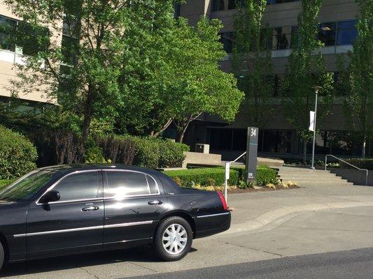 Executive Limo Service at Microsoft Building #34.