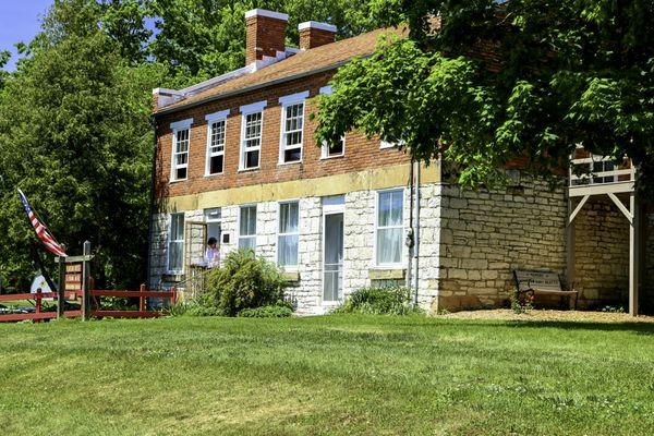 Pearson House Museum Complex in Keosauqua, Iowa. The Pearson House was a station on the Underground Railroad.