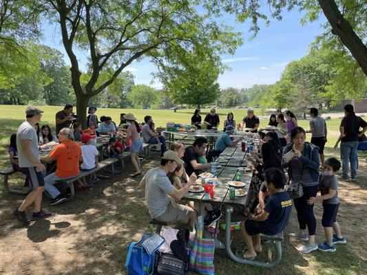 2022-06-11. Stony Creek Metropark. Last minute picnic together, pretty good turn out for two days notice!