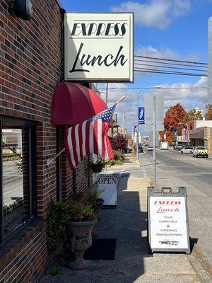 Frontage sign.