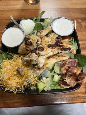 The Boro salad with chicken added