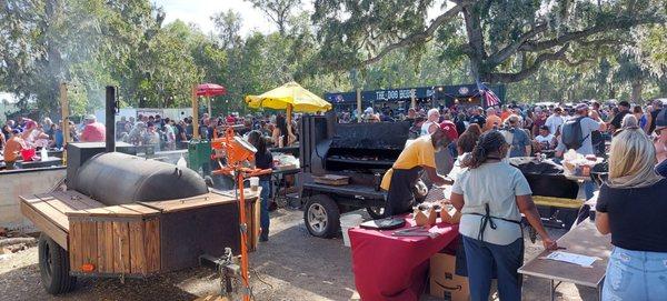 BBQ on site, but the line was way too long