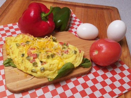 They make custom Omelettes made to order or scrambles which are delicious.