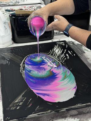 The technique of pouring