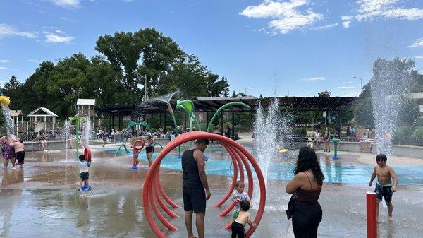 huge splash pad