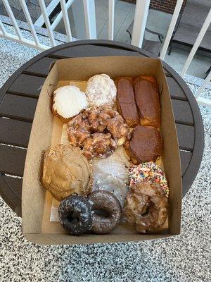 Every variety I've tried has been delicious! (Couldn't resist grabbing a donut before taking this photo!)