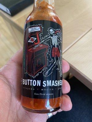 Button smasher hot sauce is the best!