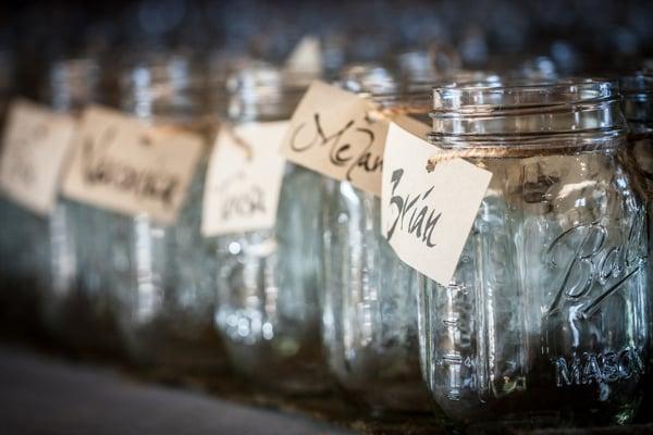 Personalized Mason Jars -http://www.studioefresno.com/