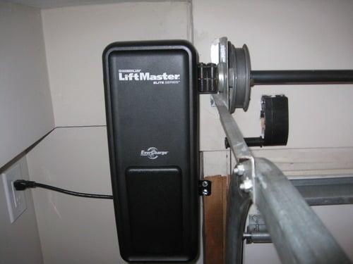 Liftmaster jackshaft garage door opener installation