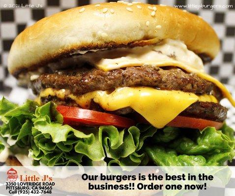 Delicious American food at AMAZING prices! Come get some at Little Js! #sandwiches #lunch #dinner #burgers #best #burger #catering #service