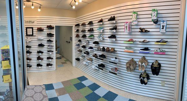 Our in-office shoe store