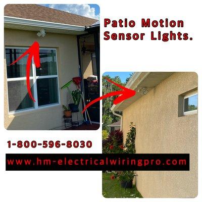 Motion sensor lights...