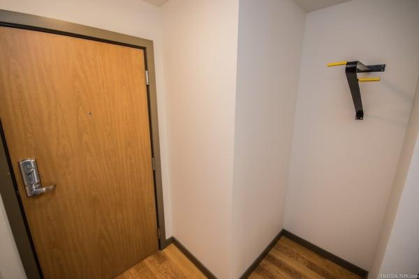 Indoor apartment bicycle hanger