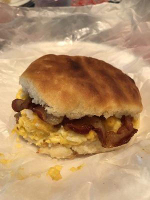 Bacon, egg, and cheese biscuit.